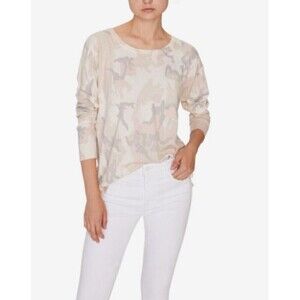 Sanctuary Womens Pullover‎ Sweater Charm Medium Return To Love Camo One Pocket